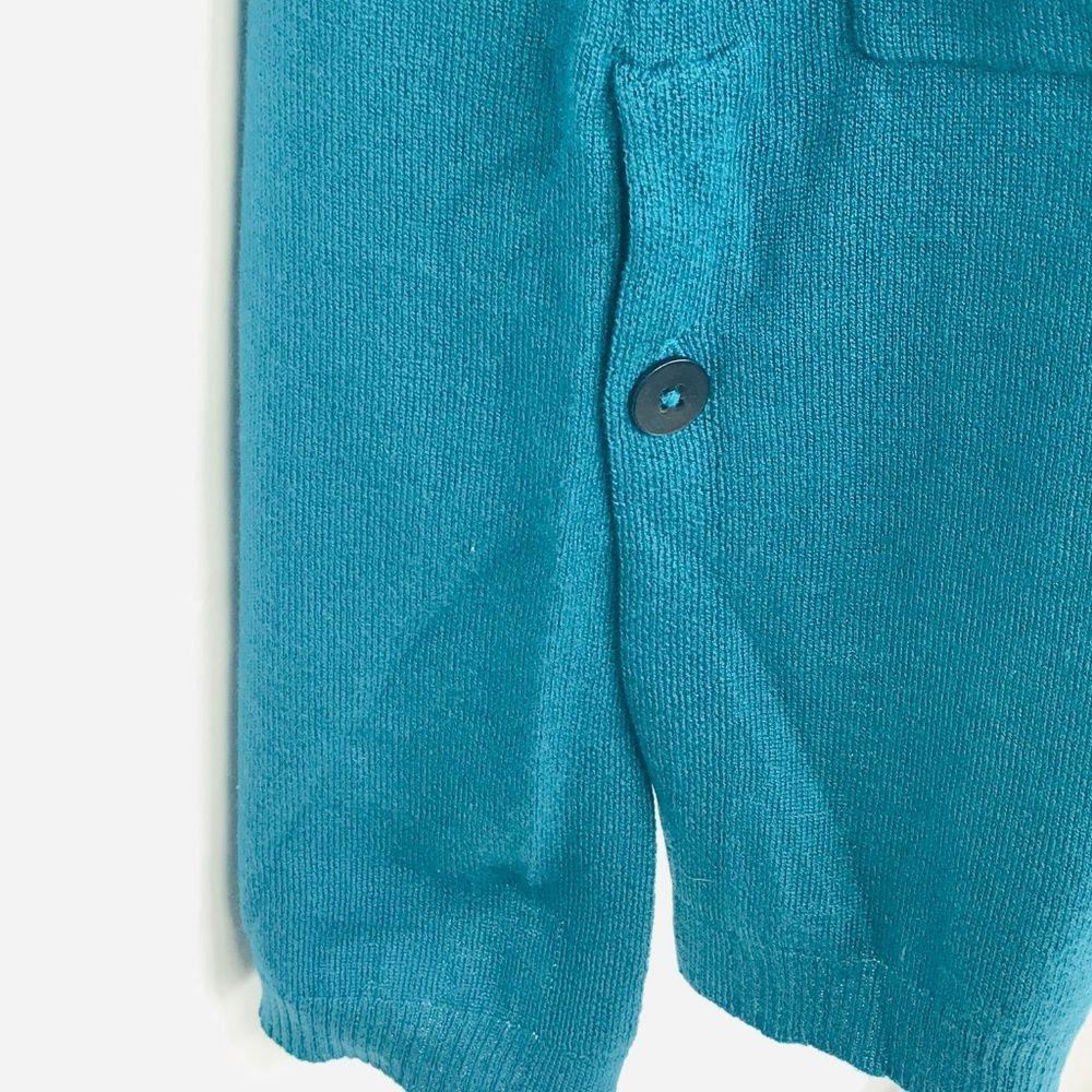 J.JILL Long Cardigan Sweater S Tall ST Ocean Aqua - Picture 2 of 5